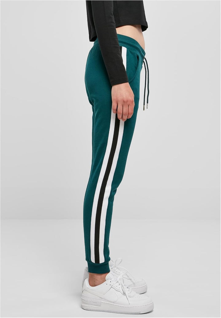Urban Classics Damen Sporthose Ladies College Contrast Sweatpants Frauen Hose, Jogginghose mit Strei