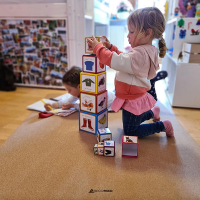 Spielmatte für Kinder aus Kork & Kautschuk - rutschfest, schadstofffrei und antiallergen - Krabbelma