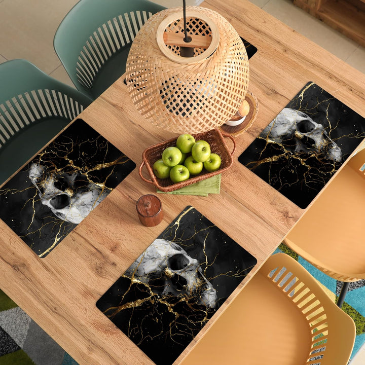 KitchenYeah© Platzsets Abwaschbar 6-Teilig 45x30 cm Tischsets Platzdeckchen rutschfeste Platzset Unt