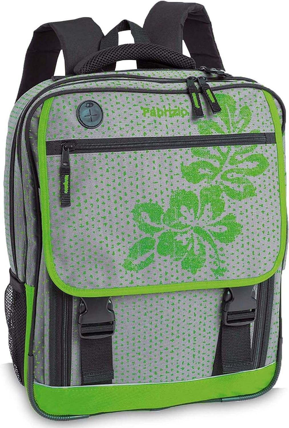 Schulrucksack FABRIZIO hellgrau/Lime 20337-1733 Schulranzen Rucksack
