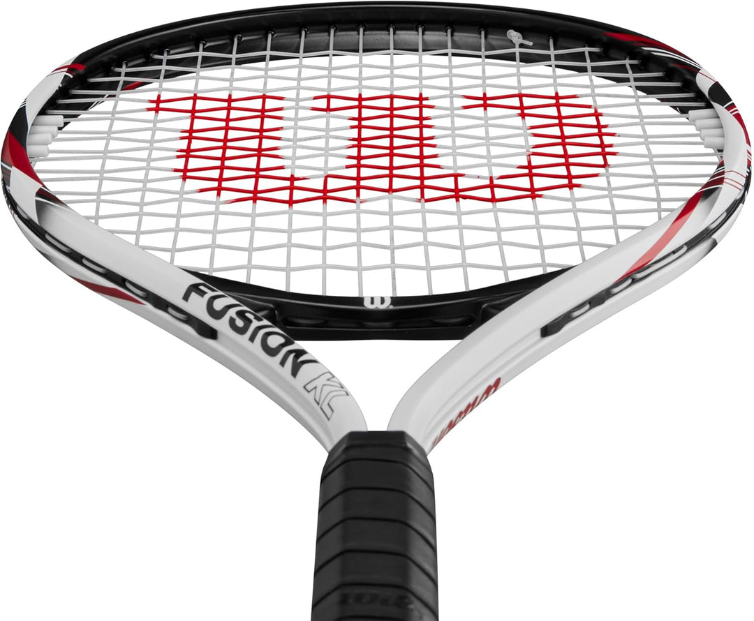 Wilson Tennisschläger Fusion XL, Aluminium, Grifflastige Balance, 291 g, 69,9 cm Länge Griffstärke 2