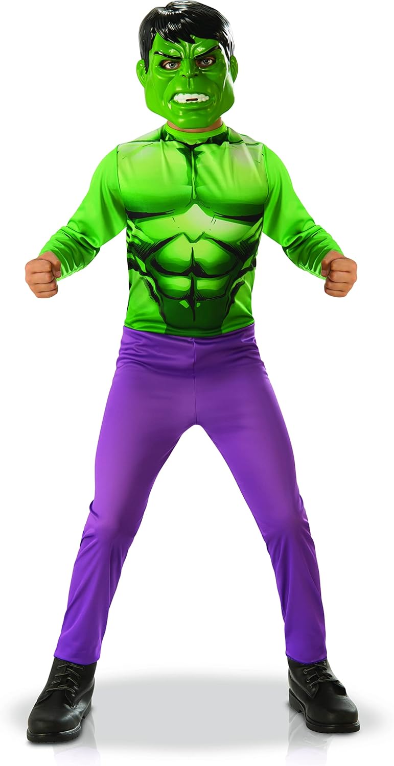 Rubies Costume Co I-640922M Hulk The Avengers Kostüm, Jungen, grün, M-5 à 6 ans-105 à 116 cm M - 5 à