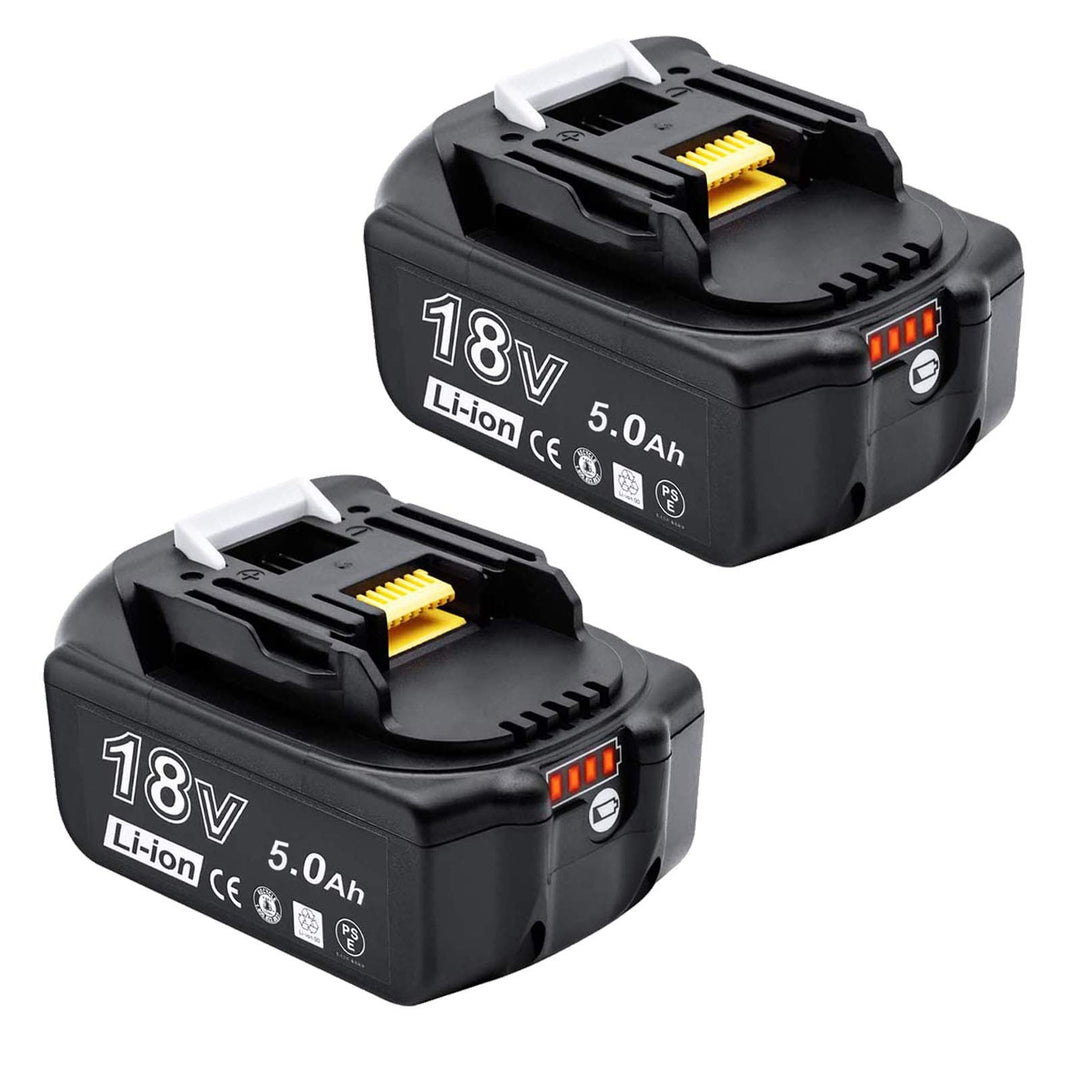 AKKOPOWER 2Pack 18V 5000mAh Akku Kompatibel mit BL1850 BL1860B BL1855 BL1840 BL1830 BL1835 BL1820B B