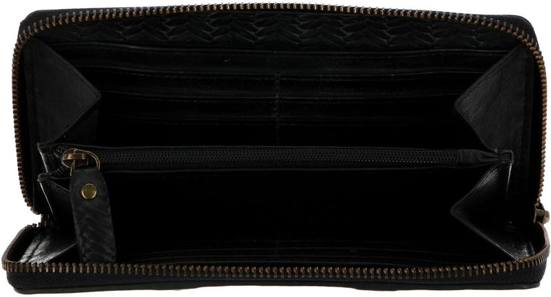 Chiemsee Geldbörse Echt Leder schwarz Damen - 020645 Black, Black