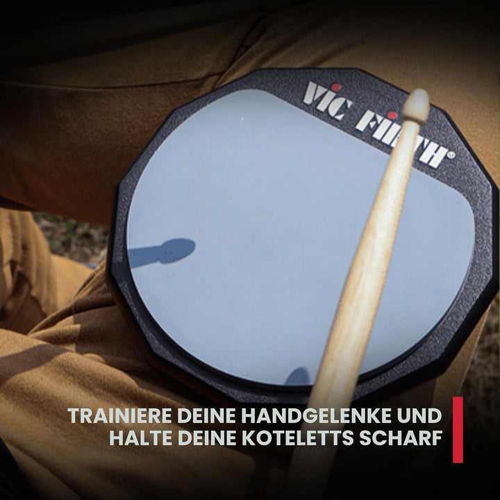 Vic Firth Double Sided Practice Pad - 12 inch 12" Double Side Single, 12" Double Side Single