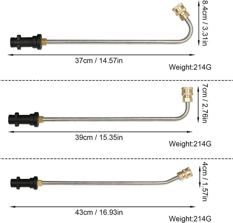 Dachrinnenreinigung Werkzeuge für Kärcher K2 K3 K4 K5 K6 K7, Hochdruckreiniger-Verlängerungsstab Dac