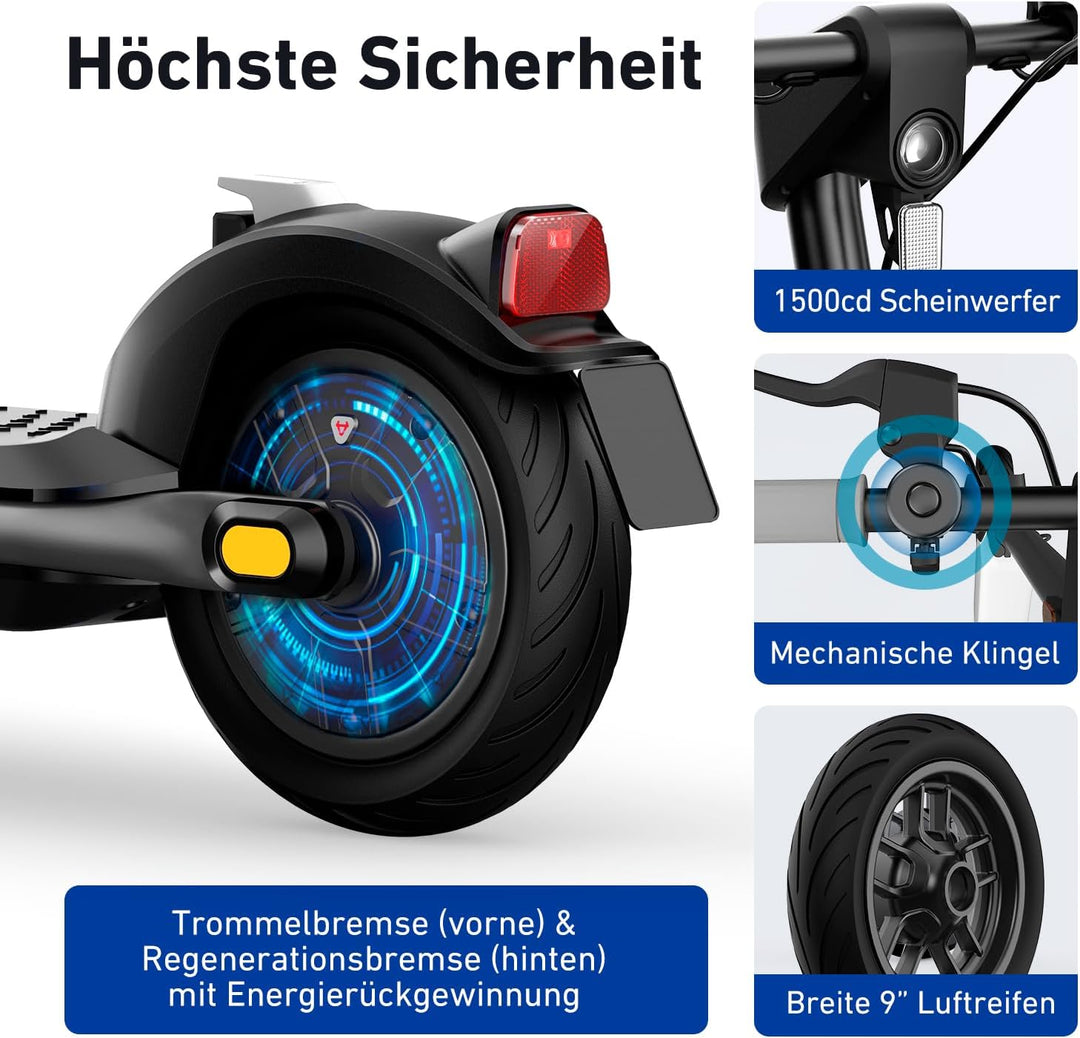 NIU E-Scooter mit & ohne Strassenzulassung (je nach Model bis zu 65km Reichweite & 120kg Belastung;