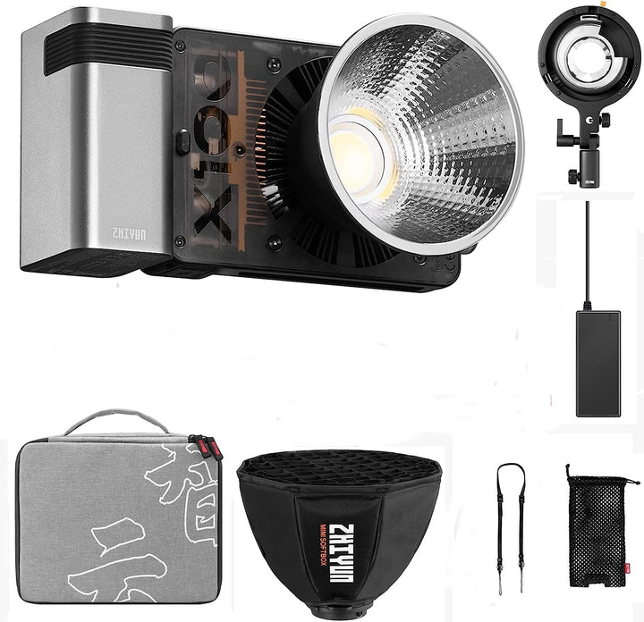 ZHIYUN MOLUS X100 Pro 100W COB LED-Videolampen zweifarbige permanente Ausgangsbeleuchtung 2700K-6500