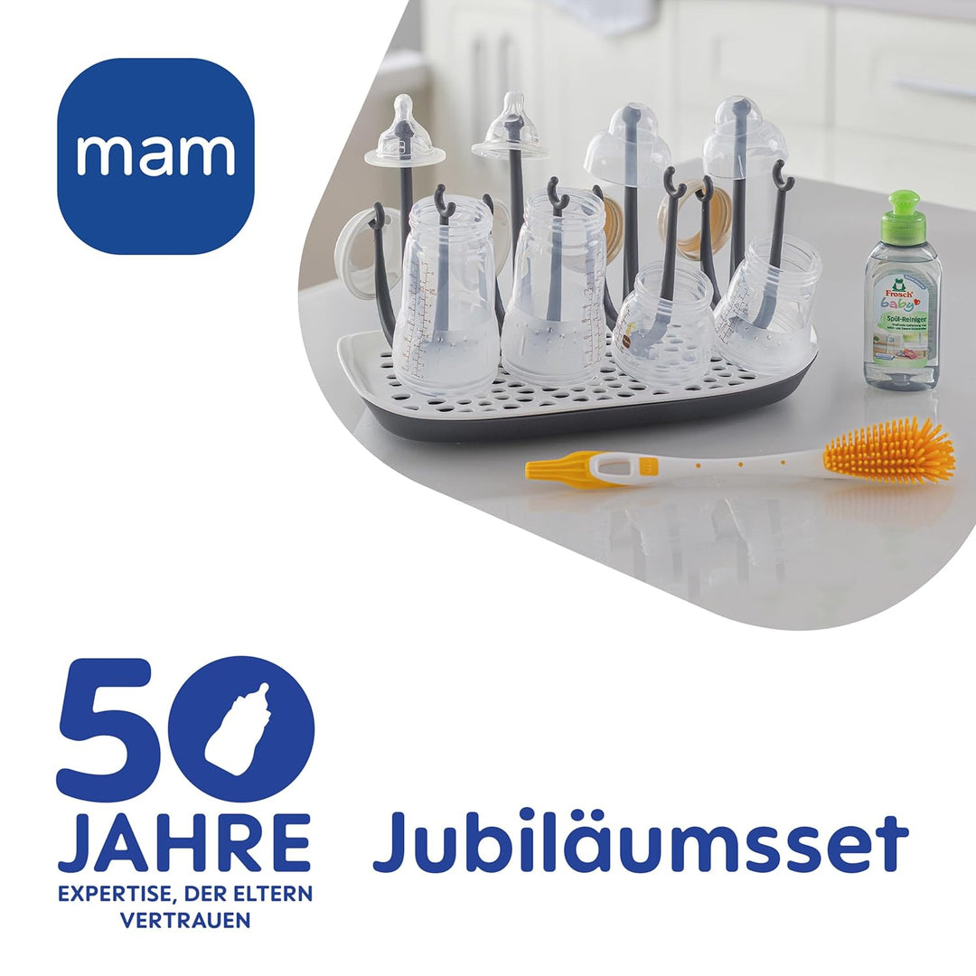 MAM Easy Start Geschenkset inkl. Trockengestell | 0+ Mon | Babyflaschen-Set | 96% Hebammen-Empfehlun