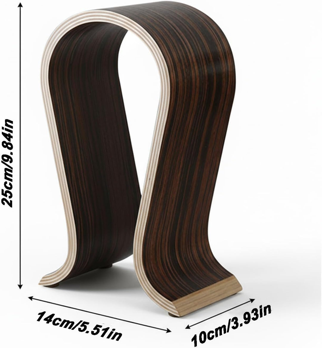 Kopfhörer Ständer Holz, Kopfhörerständer, Kopfhörer Halter, Kopfhörerständer Universal Holz, U Form,