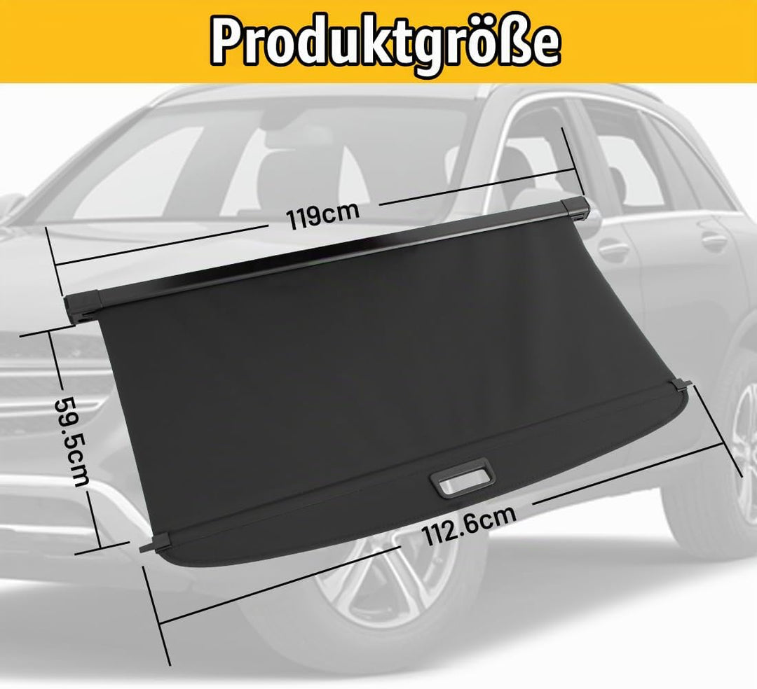 OREALTOOL Laderaumabdeckung Kofferraum Schutz Abdeckung Cargo Cover für Mercedes-Benz Klasse GLC 201