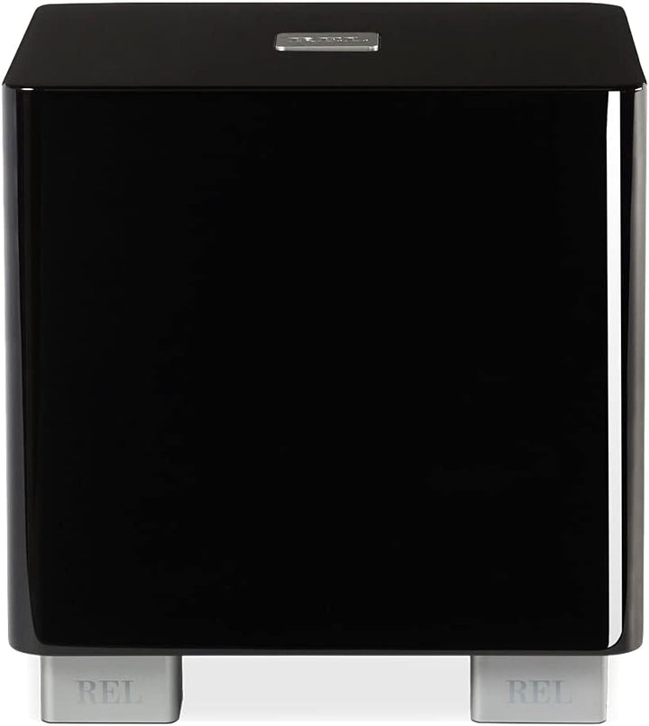 REL Acoustics T/5x Subwoofer, 20.3 cm Down-Firing Driver, Arrow Wireless Port, High Gloss Black