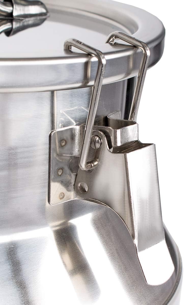 Beeketal 'BMK-50A' Milchkanne Transportkanne 50 Liter aus Edelstahl mit Ablasshahn, auslaufsicherer