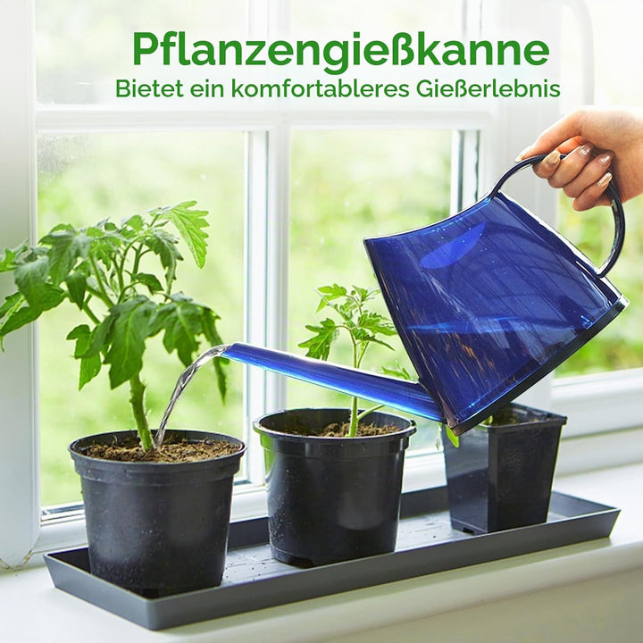Cyrank Giesskanne für Zimmerpflanzen, Giesskanne für den Innenbereich, 1,2L Pflanzengiesskanne mit l