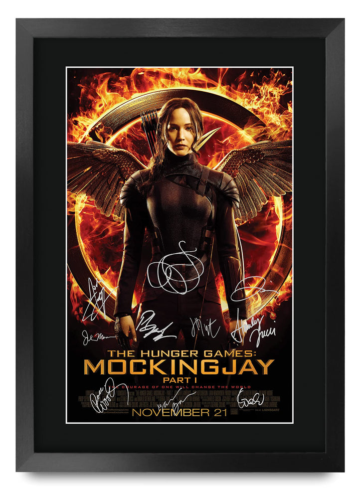 HWC Trading FR A3 The Hunger Games 3 Mockingjay Teil 1 Jennifer Lawrence Gifts Gedrucktes Autogramm-