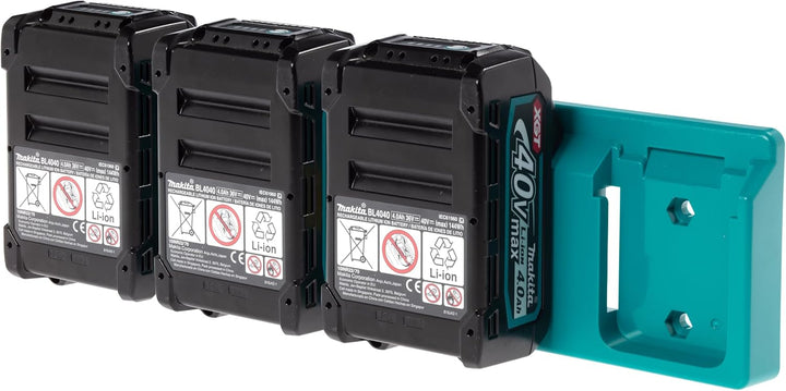 Wandhalterung für 40V Makita Akkus | Akkuhalter | leichte Montage | ideal für Werkstatt oder Van | H
