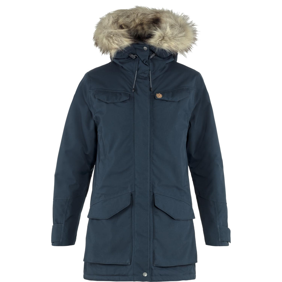 FJALLRAVEN Damen Nuuk Parka W XS Dunkelblau, XS Dunkelblau