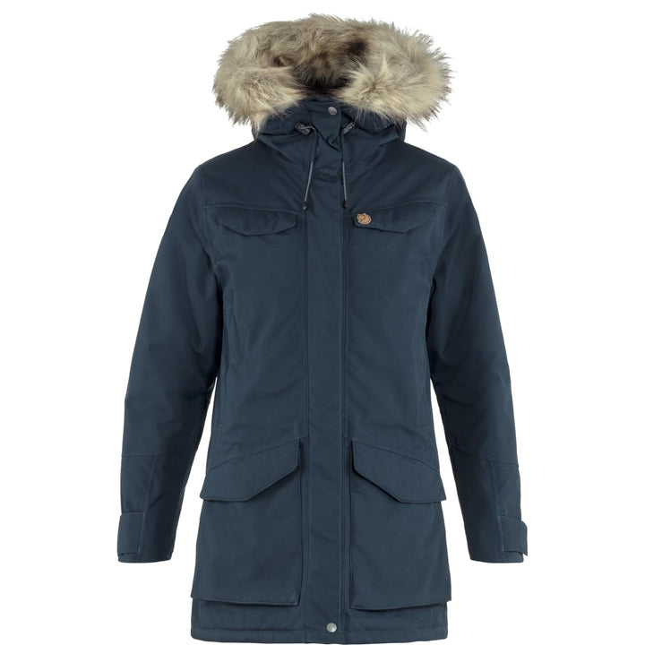 FJALLRAVEN Damen Nuuk Parka W, XXS Dark Navy