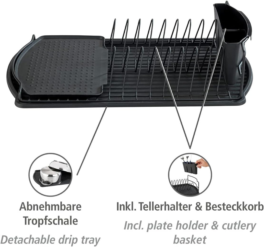 WENKO Geschirrabtropfer Basic, Abtropfgestell für Geschirr, ideal zum Abstellen neben der Spüle, aus