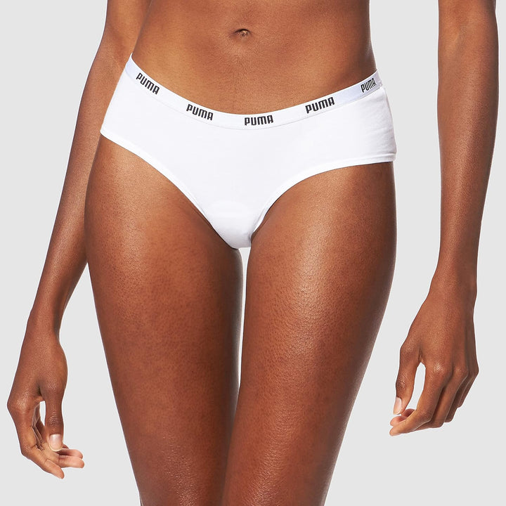 PUMA Damen Hipster Höschen (3er Pack) XS Weiss, XS Weiss