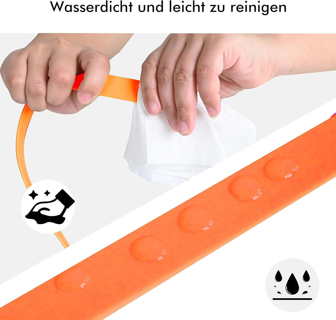 Schleppleine für Hunde, Schleppleine 5m/10m/15m/20m mit Handgriff und D-Ring, Wasserdicht und Leicht
