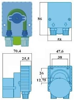 Dosierpumpe, Schlauchpumpe PSP 230V 2,4/h Santoprene