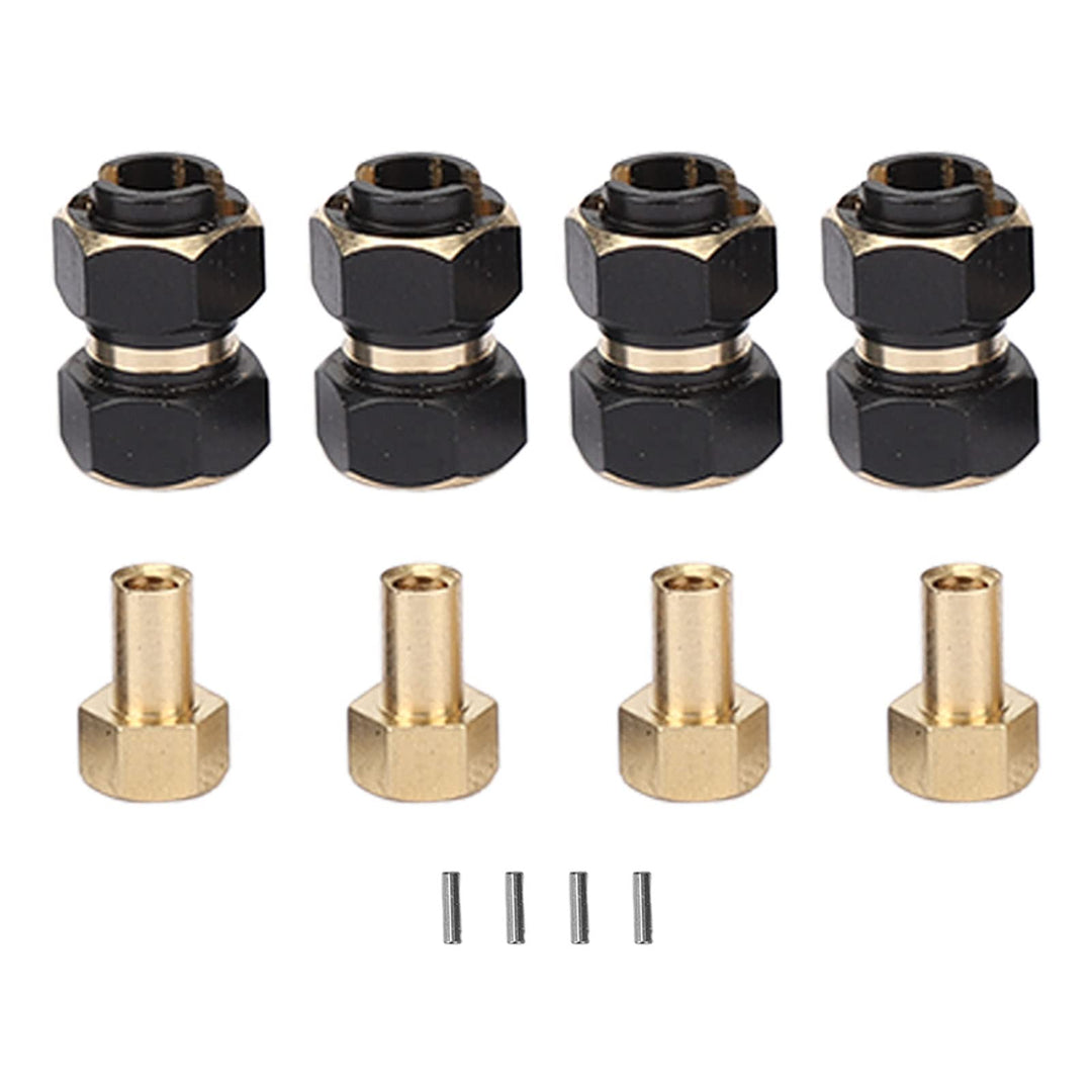 VGEBY 4PCS RC Sechskantnabe, Hochfeste Messing-RC Sechskantnabenverlängerungsadapter für 4m 1/18 RC