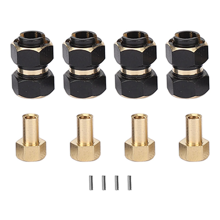 VGEBY 4PCS RC Sechskantnabe, Hochfeste Messing-RC Sechskantnabenverlängerungsadapter für 4m 1/18 RC
