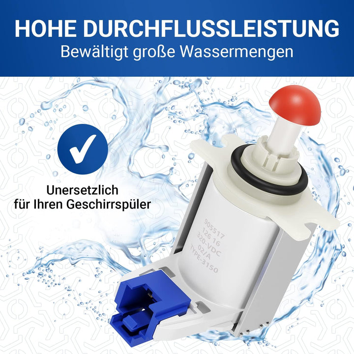 VIOKS Magnetventil Spülmaschine Ersatz für Bosch 00631199 Ablaufventil