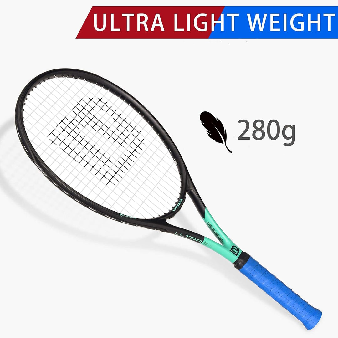 LUNNADE Tennisschläger für Erwachsene, 27 Zoll Leicht Tennisschläger mit Hülle, Geeignet für Damen H