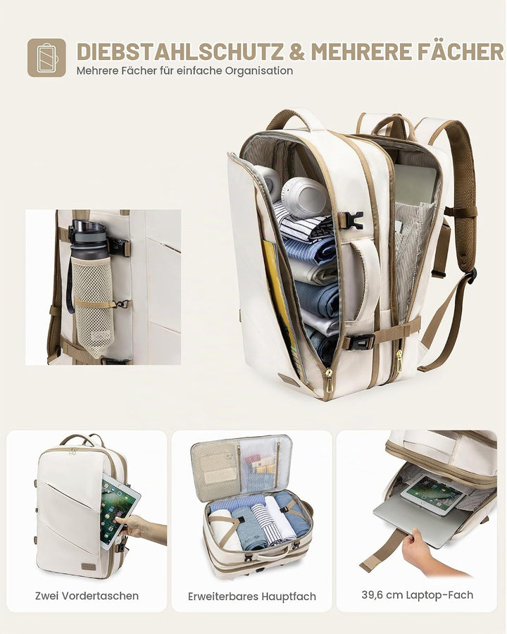 LOVEVOOK Rucksack Handgepäck Flugzeug, Reiserucksack Handgepäck Flugzeug, Handgepäck Rucksack Busine