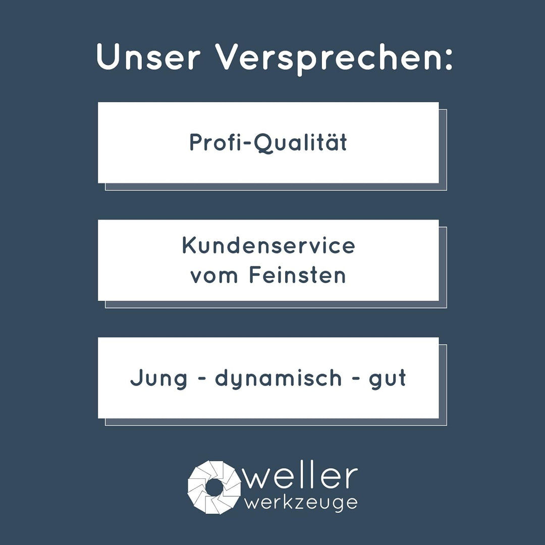 WELLERWERKZEUGE | 4er SET Fächerscheiben Ø 230mm x 22,23 Körnung 40/60/80/120 Schleifscheiben Lamell
