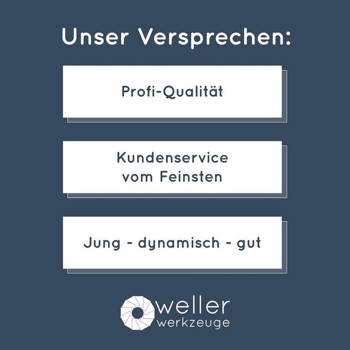 WELLERWERKZEUGE | 4er SET Fächerscheiben Ø 230mm x 22,23 Körnung 40/60/80/120 Schleifscheiben Lamell