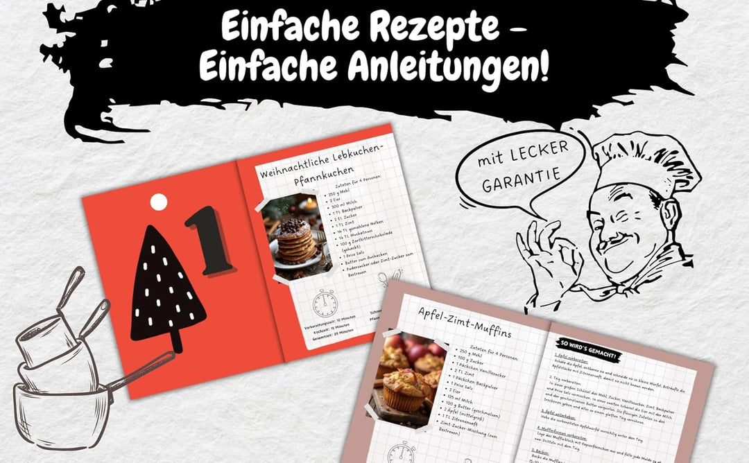 ADVENTSKALENDER KOCHBUCH – TEENAGER EDITION! 24 Tage, 24 coole Rezepte – Mach deine Adventszeit zur