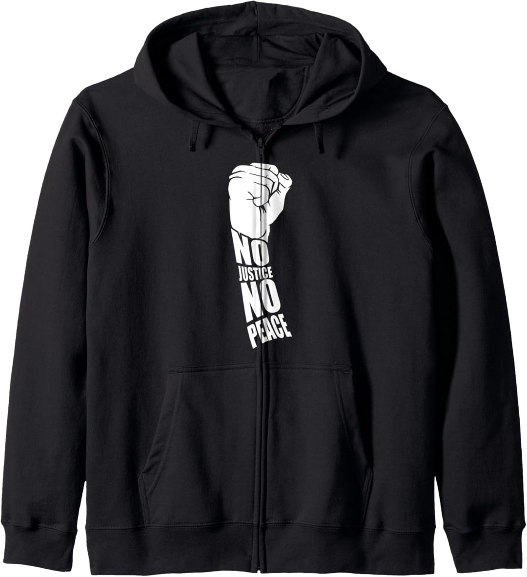 No Justice No Peace African American Black Power Kapuzenjacke