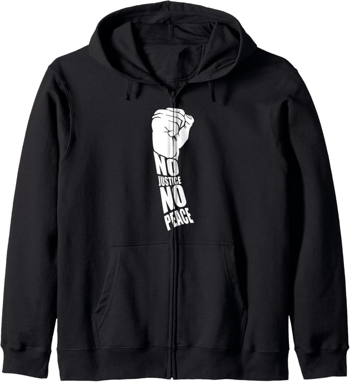 No Justice No Peace African American Black Power Kapuzenjacke
