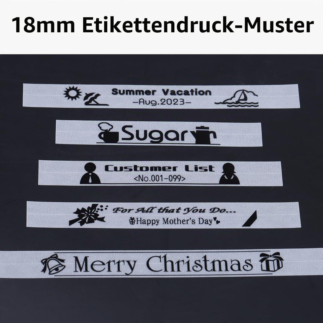 4x kompatibel für Brother P-touch Transparent Bänder 18mm TZe-141 PTouch Schriftband 18mm Clear TZe1