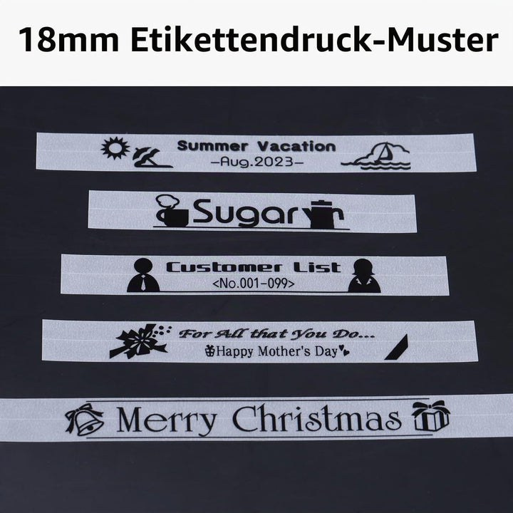 4x kompatibel für Brother P-touch Transparent Bänder 18mm TZe-141 PTouch Schriftband 18mm Clear TZe1