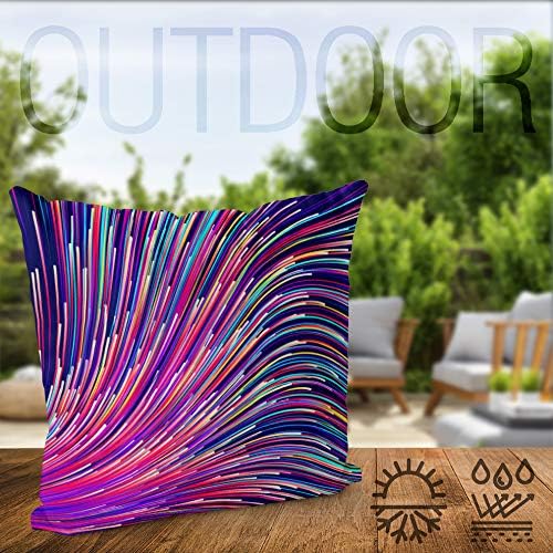 VOID Farbwellen Linien Kissenbezug Kissenhülle Sofakissen Kissen Deko Outdoor-Kissen Dekokissen, Kis