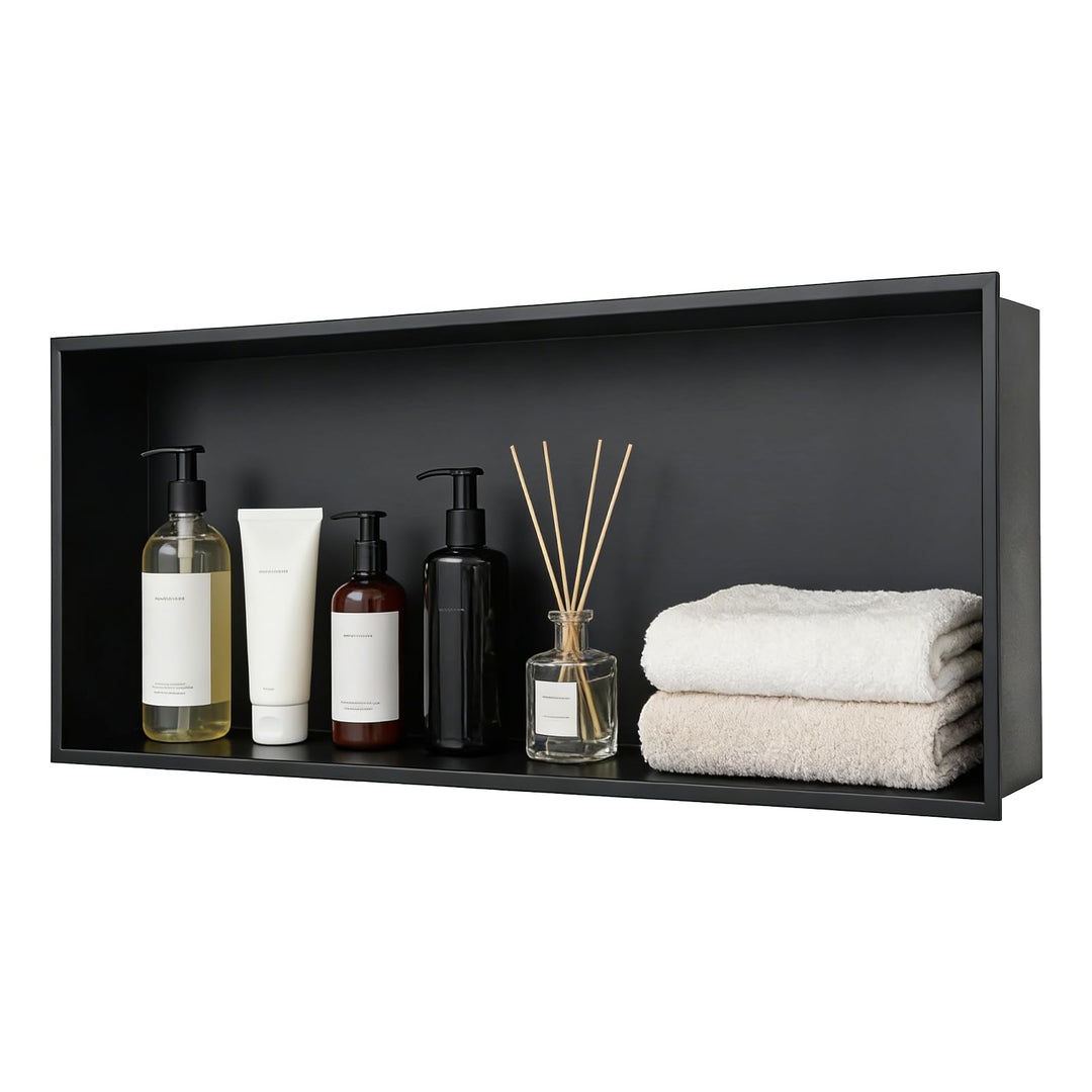 Wandnische Dusche 304 Edelstahl 70.5x30.5x12.5cm Badezimmer Lagerung Nische,Eingebettete Duschnische
