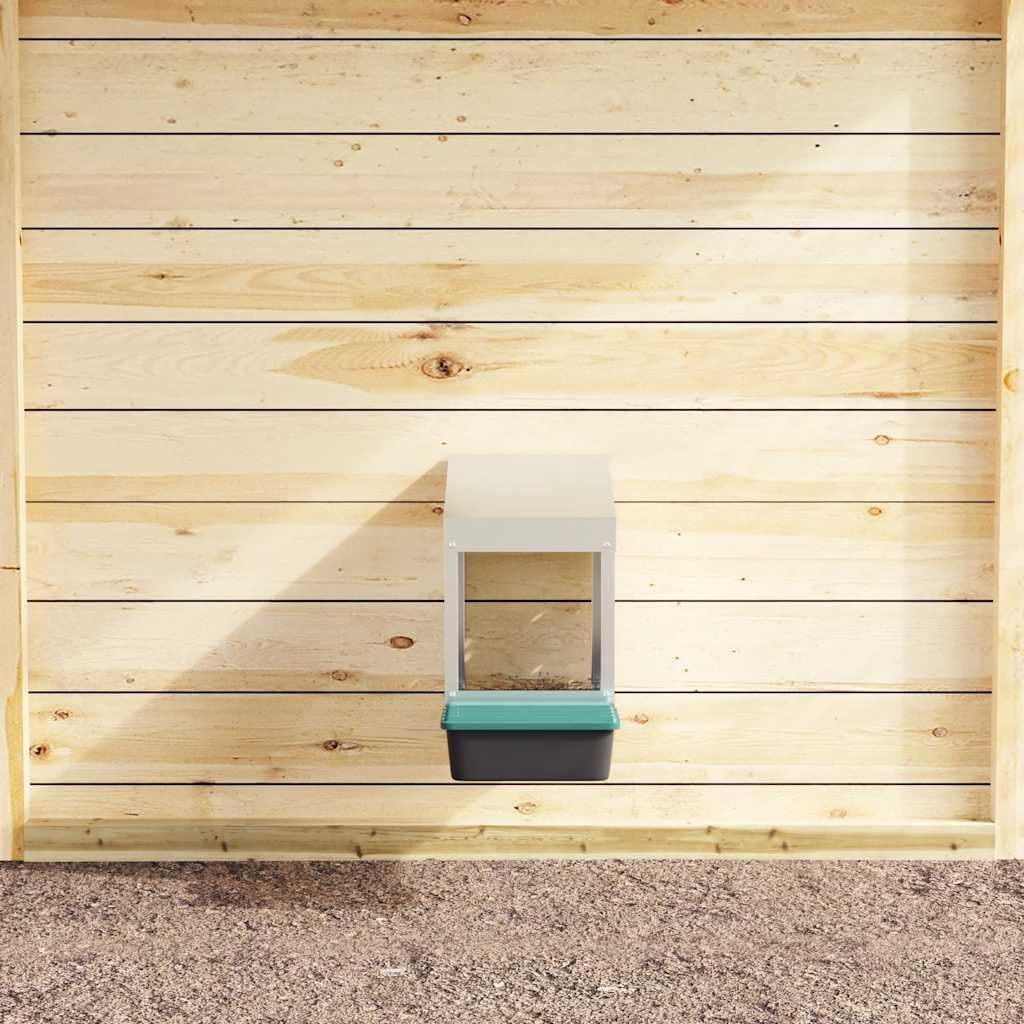 Hühner-Nistkasten Wandmontage verzinkter Stahl langlebig, wetterfest, platzsparend, mit Belüftungssy