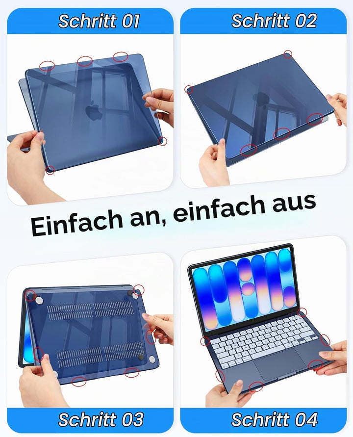 Fintie Hülle Kompatibel mit MacBook Neo 13 Zoll A3404 mit A18 Pro Chip 2026, Ultradünne Hartschale S