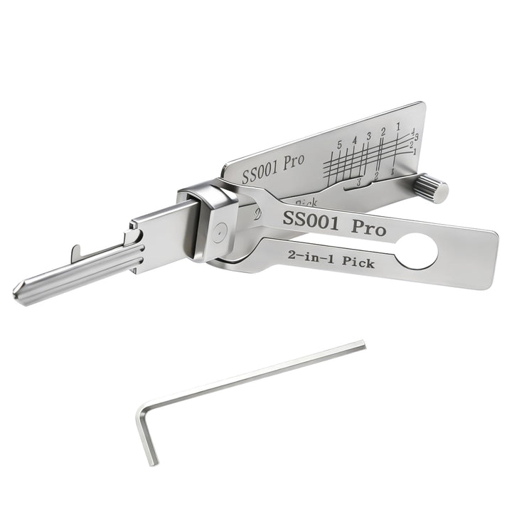 SS001 PRO Hauptschlüssel-decoder aus edelstahl,lishi 2-in-1 lock pick und Pick-Werkzeuge,Autoschlüss