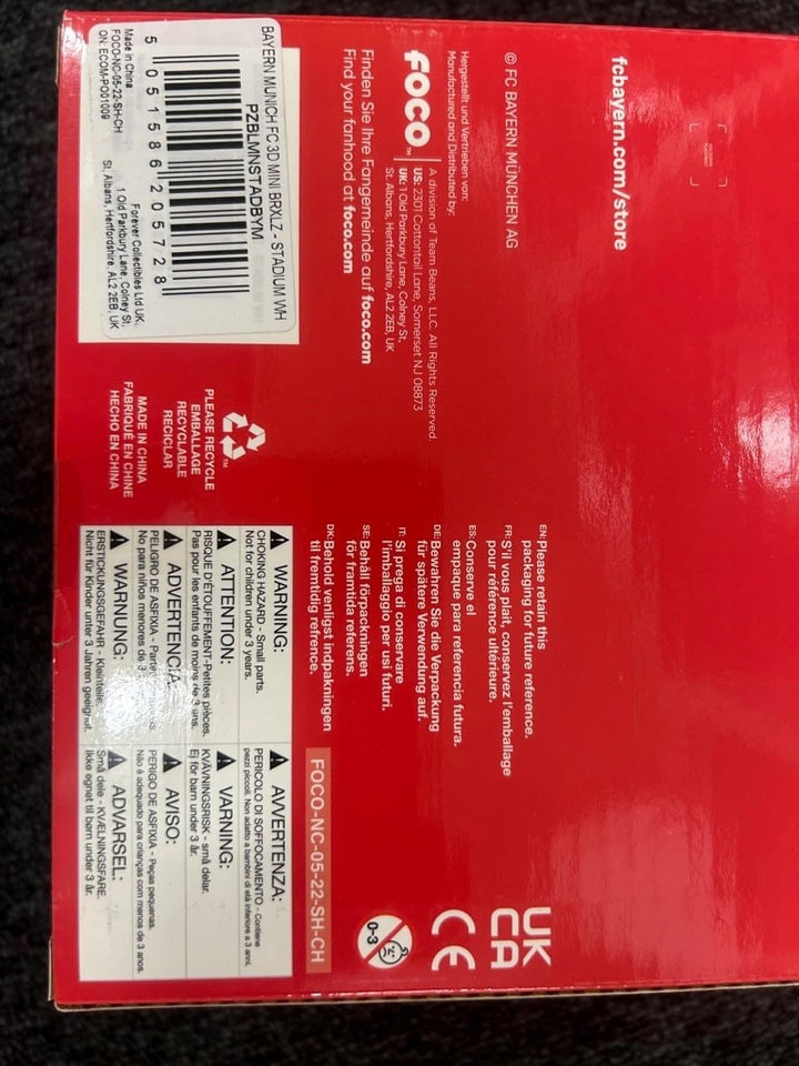 FOCO Officially Licensed FC Bayern Munich Alliance Arena BRXLZ Mini- Stadium, Fc Bayern Munich