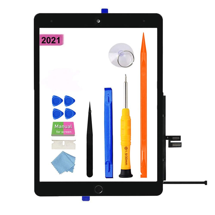JPUNG Digitizer für iPad 9 Display Touchscreen 10.2'' 2021,für 9. Gen A2602 A2603 A2604 A2605 Ersatz