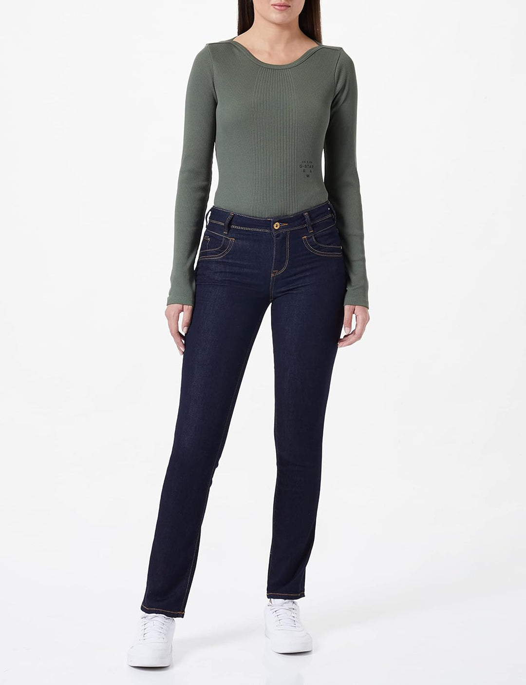 TOM TAILOR Damen Alexa Straight Jeans 30W / 30L 10138 - Rinsed Blue Denim, 30W / 30L 10138 - Rinsed