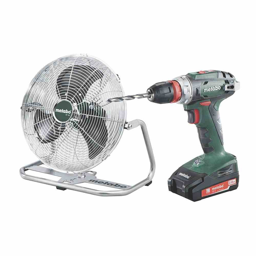 Metabo BS18 Quick Akku-Bohrschrauber 18V/2,0Ah + AV18 Akku-Ventilator, 1 Stück, 690945000