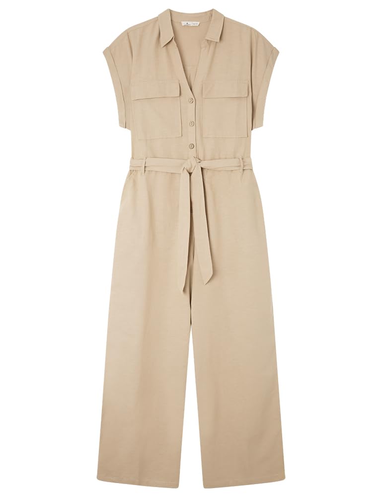 Springfield Damen Modern Hose, 34 Tan