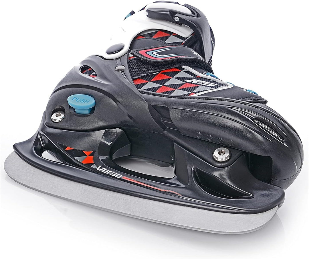 TEMPISH Jungen RS Verso Ice Kinderschlittschuh I in 4 Grössen verstellbar I Eishockey I schwarz-rot-