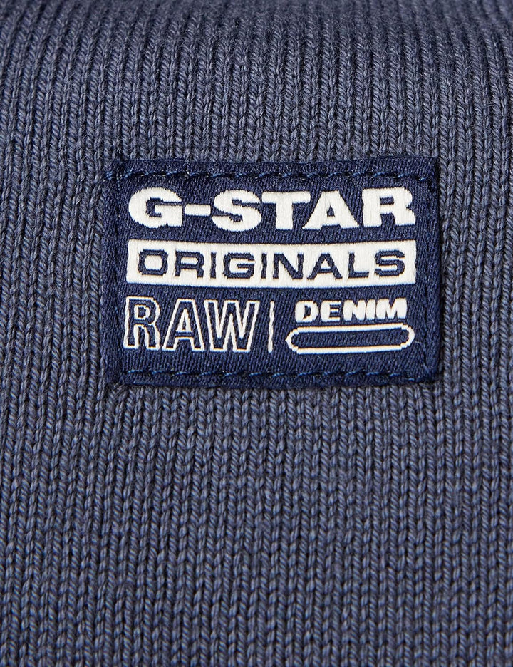 G-STAR RAW Herren Premium Core Turtle Knitted Pullover Knits L Blau (Fantem Blue D21933-c560-863), L